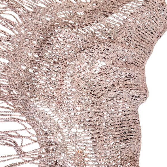 Pink & Black Fringe Bikini bottom With Ring Details XL By Bella & Blue 96% Nylon - Picture 9 of 10